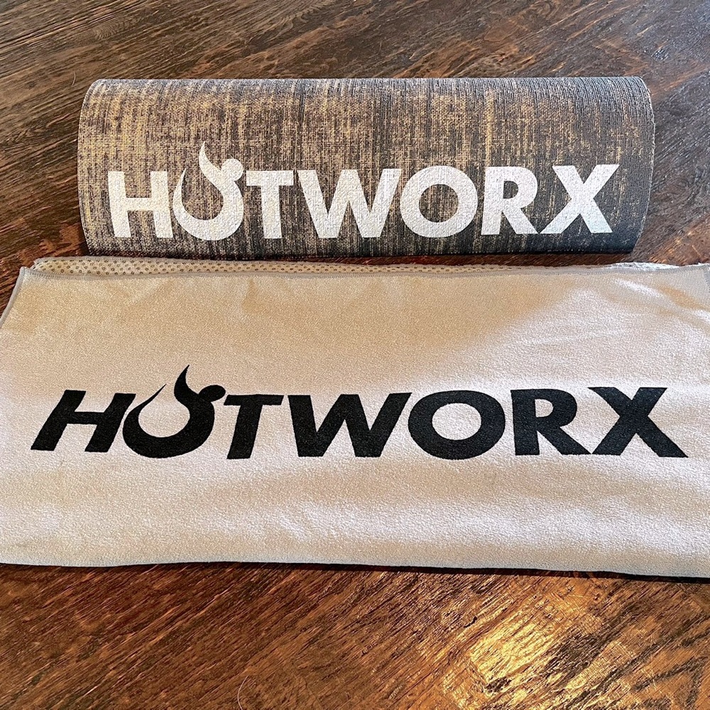 HOTWORX mat and towel.